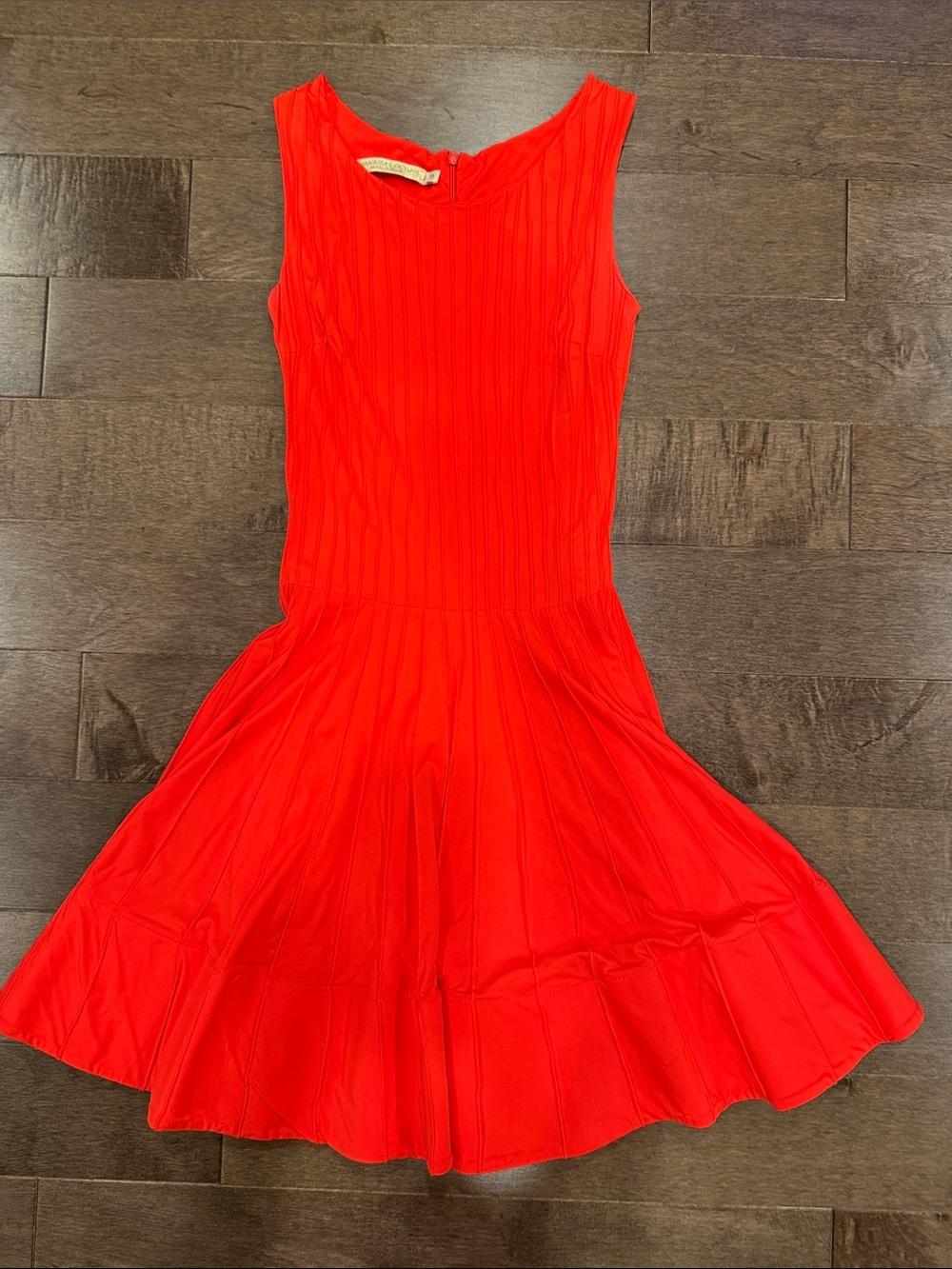 Women’s Red Sleeveless Fit & Flare Casual Dress